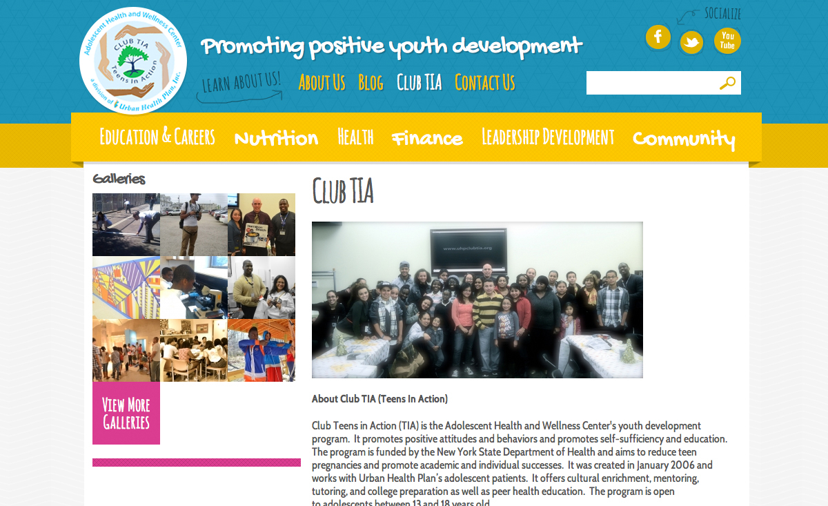 Club TIA. Promoting positive youth dvelopment.